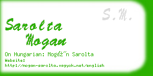 sarolta mogan business card